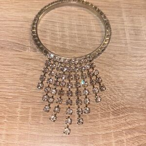 Dazzling gold Crystal Fringe Bracelet